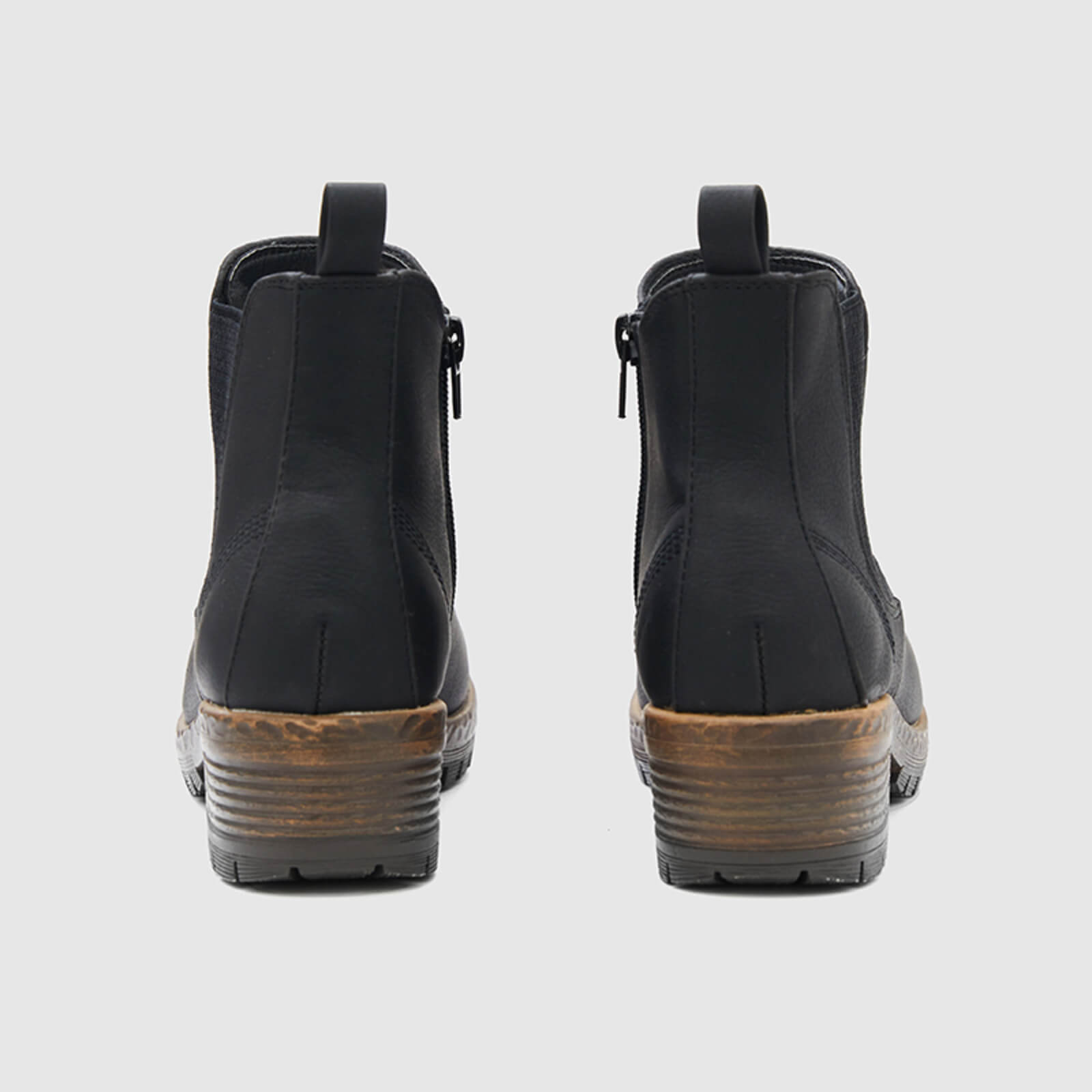 Botines Chelsea de tacón bajo estilo vintage 