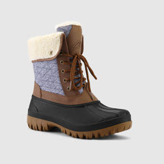 Lace-Up Winter Mid Calf Duck Boots for Outdoor