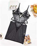 Take Me Home Sheer Mesh Lace Spaghetti Strap Babydoll