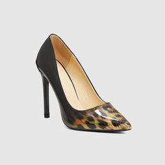 Spitz zulaufende Pumps Leopard