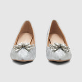 Pointy Toe Pumps Silver