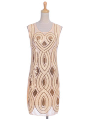 Great Gatsby Art Deco Sleeveless Dress