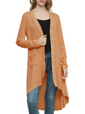 Long Sleeve Button Down Knit Ribbed Cardigan