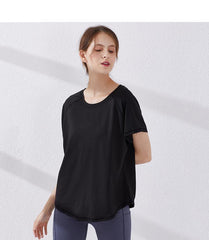 Criss Cross Yoga-Shirt mit offenem Rücken