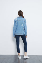 Denim „Not Your Boyfriends“-Jeansjacke