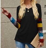 Colorful Striped Long Sleeve Sweater