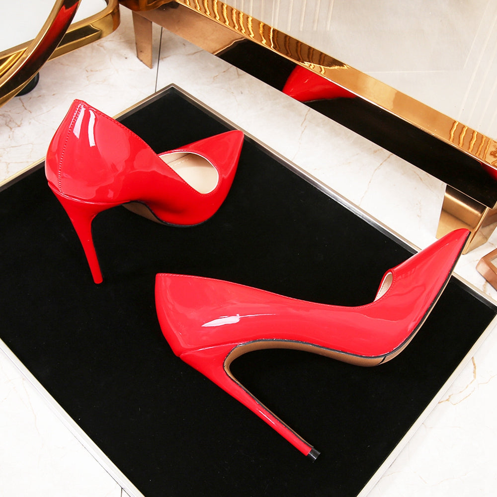 Patent Leather High Heels Pumps